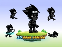 Shadow Ninja  2D Game Character Sprites Screenshot 1