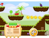 Gorilla Run Platformer Game Assets Screenshot 2