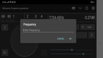 Ultrasonic Frequency Generator Android Application Screenshot 1