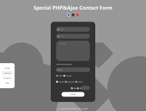 Special PHP Ajax Contact Form Screenshot 1