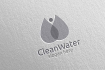 Green Water Drop Health Care Logo Screenshot 3