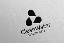 Green Water Drop Health Care Logo Design Screenshot 3