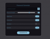 Password Generator JavaScript Screenshot 1