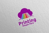 Cloud Printing Company Logo Design Screenshot 2