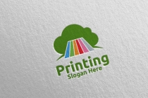 Cloud Printing Company Logo Design Screenshot 4