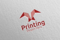 Fly Printing Company Logo Design Screenshot 1