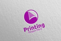 Paper Printing Company Logo Design Screenshot 2