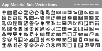  App Material Bold Vector Icons Pack Screenshot 1
