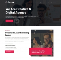 Curtos – Creative Business Agency Html Template Screenshot 1