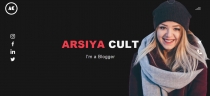 Arsiya Cult - Personal Portfolio Website Template Screenshot 1
