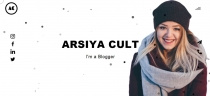 Arsiya Cult - Personal Portfolio Website Template Screenshot 2