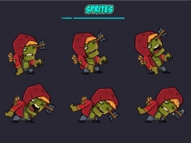Male Zombie 2D Game Character Sprites 04 Screenshot 3