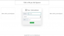 GST Tax Calculator with Jquery and Ajax Screenshot 1