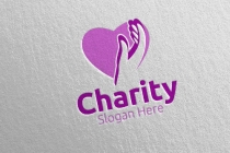 Charity Hand Love Logo Design Screenshot 5