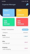 Income And Expense Manager Android App Source Code Screenshot 1