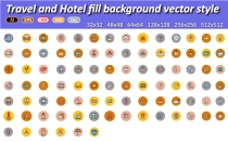 Travel and Hotel Icons Screenshot 2