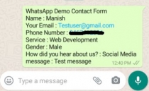 WhatsApp Message Form - Send Form Data to Whatsapp Screenshot 4