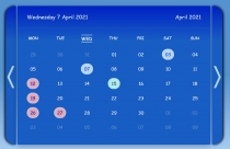 Responsive Calendar For Telework JavaScript Screenshot 7