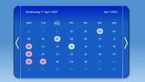 Responsive Calendar For Telework JavaScript Screenshot 8