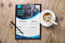 Bluish Creative Corporate Agency Flyer Template Screenshot 1