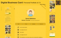 Digital Business Card - Personal Portfolio HTML Screenshot 2