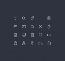 Minimal UI Icon set - 4 versions Screenshot 2