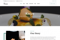 Ravier Restaurant Cafe Bar WordPress Theme Screenshot 1
