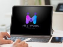 Meet Work Letter M Logo Screenshot 2