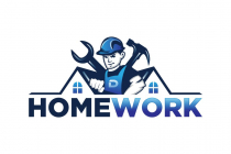 Home House Repair Build Handyman Logo Design Screenshot 1