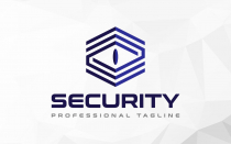 Hexagonal Security Eye Logo Design Screenshot 4