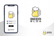 Creative Social Beer Blog Logo Design Screenshot 4