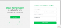 Domain for Sale - Single Page PHP Script Screenshot 1
