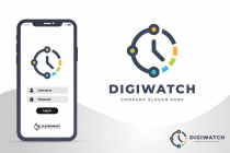 Smart Digital Watch - Data Time Technology Logo Screenshot 3