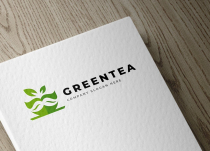 Creative Coffee Cup Green Tea Logo Design Screenshot 4