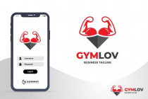 Gym Lover Sports Fitness Logo Design Screenshot 3