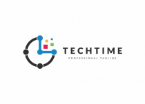 Digital Tech Time Logo Design Screenshot 1
