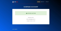 SignFade - AJAX Signup And Signin PHP Script Screenshot 3