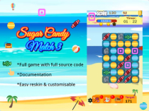 Sugar Candy Match 3 - Complete Unity Project Screenshot 1