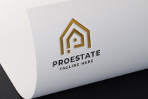 Professional Real Estate Letter P Logo Screenshot 4