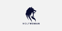 Wolf Woman Logo Design Screenshot 1