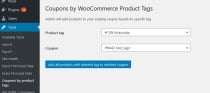 Woo Coupons By Product Tags Screenshot 1