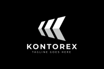 Kontorex K Letter Logo Screenshot 2