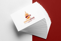 Sun Drop Shape Coffee Bean Logo Screenshot 4