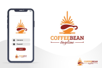 Sun Drop Shape Coffee Bean Logo Screenshot 5