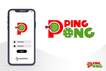 Ping Pong Table Tennis Wordmark Logo Screenshot 2