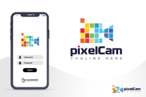 Digital Pixel Video Camera Logo Design Screenshot 5
