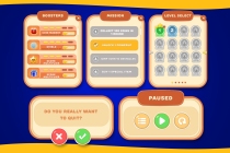 2D Mobile UI - Casual Game I GUI Kit Screenshot 6