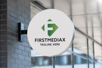 First Mediax Letter F Logo Screenshot 1