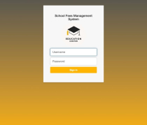 School Fees Management System Using PHP Screenshot 1