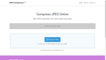 Online JPEG Compressor PHP Screenshot 1